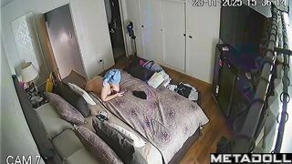 She likes to chat with friends naked, bedroom solo