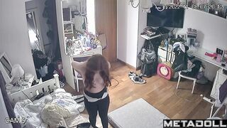 Someone is watching her plump body and getting excited