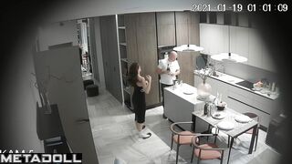 Brunette put a beautiful dress on for the cocktail party