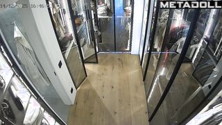 When she was not at home, someone installed a camera in the dressing room