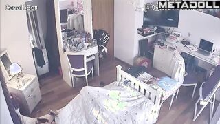 She likes to cum solo - bedroom hidden camera, look
