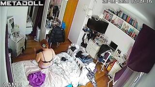 Someone decided to spy on her life and installed a spy cam