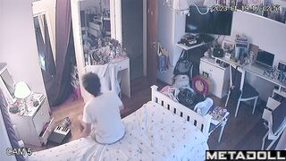 Young couple hugging so sweet right now / spy camera