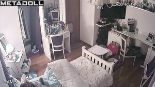 Her bedroom is under surveillance and it doesn't bother her pussy