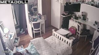 Her bedroom is under surveillance and it doesn't bother her pussy