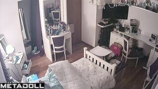 Her bedroom is under surveillance and it doesn't bother her pussy