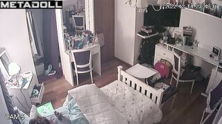 Her bedroom is under surveillance and it doesn't bother her pussy