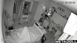 Her fingers can't stop - spy bedroom camera (solo)