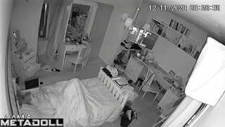 Her fingers can't stop - spy bedroom camera (solo)