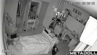 Her fingers can't stop - spy bedroom camera (solo)