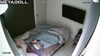 Brunette waited all day to masturbate, hidden camera
