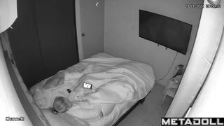 Brunette waited all day to masturbate, hidden camera