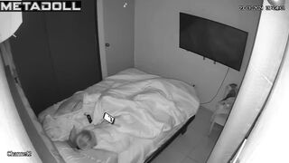 Brunette waited all day to masturbate, hidden camera