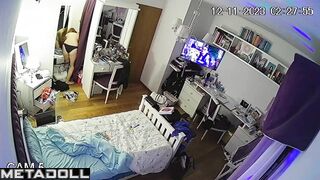 Her room lost its privacy - bedroom hidden camera