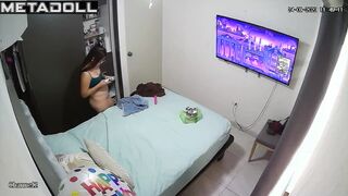 Her bedroom is under surveillance and it's no secret for her family