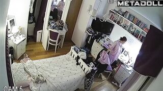 Spy camera is always watching her room, especially at night