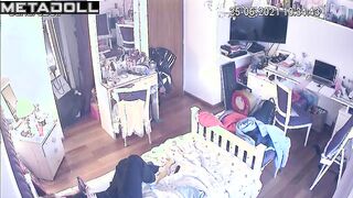 Babe locked herself in her room to have some solo fun
