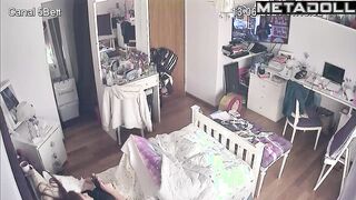 Something interesting happened in her bed (solo video)