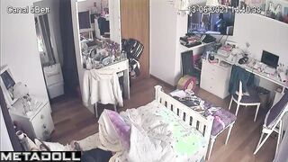 Something interesting happened in her bed (solo video)