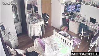 Something interesting happened in her bed (solo video)