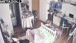 Something interesting happened in her bed (solo video)