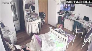 Something interesting happened in her bed (solo video)