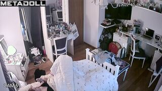 Young babe touching her clit again and can't stop