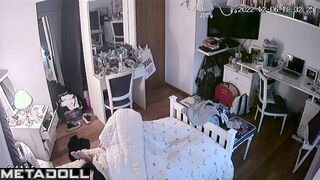 Young babe touching her clit again and can't stop