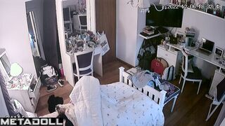 Young babe touching her clit again and can't stop