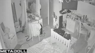 Babe dances and doesn't realize that she is being watched