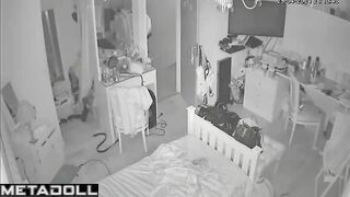Babe dances and doesn't realize that she is being watched