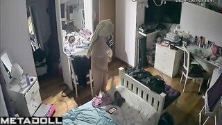 Babe dances and doesn't realize that she is being watched