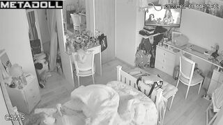 A great morning that starts with cartoons, bedroom video