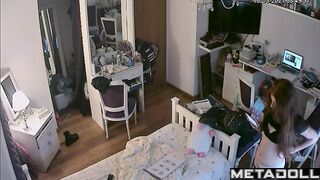 Today is another dull day for her - bedroom video