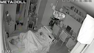 Mother almost caught her night masturbation, look