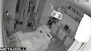 Mother almost caught her night masturbation, look