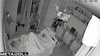 Mother almost caught her night masturbation, look