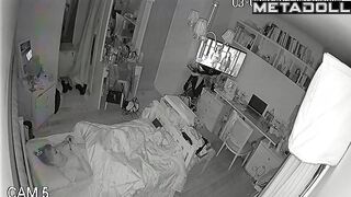 Mother almost caught her night masturbation, look