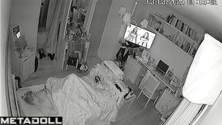 Mother almost caught her night masturbation, look