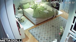 Yes, unfortunately, her naked routine is under constant surveillance