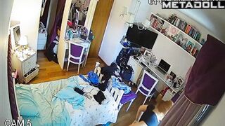 Unfortunately, her bikini try-ons are under constant surveillance