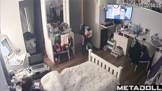Redhead babe is going to watch dirty porn with boobs licking