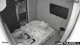 When her husband left her, babe started masturbating