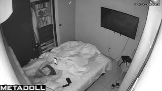When her husband left her, babe started masturbating