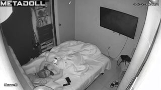 When her husband left her, babe started masturbating