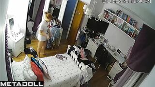Redhead chubby is watched every minute of her life