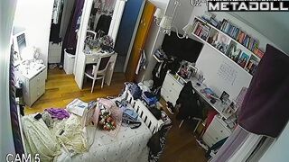 Once again babe is being watched - bedroom camera