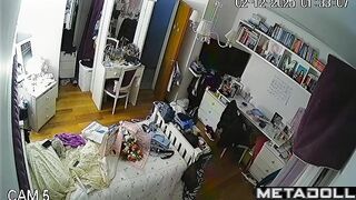 Once again babe is being watched - bedroom camera