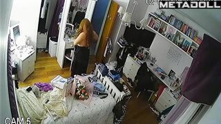 Once again babe is being watched - bedroom camera