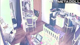 She's masturbating to lesbian porn again (hot solo)